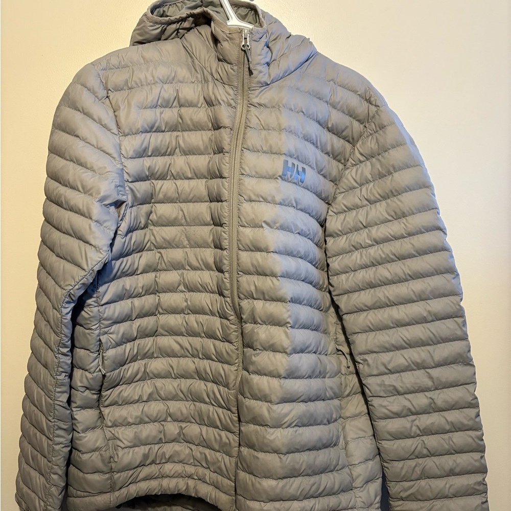 Helly Hansen Light Gray Puffer Jacket